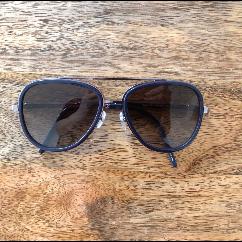 COPY - MARC JACOBS 136-S PWD/HA DARK BLUE RUTHENI…